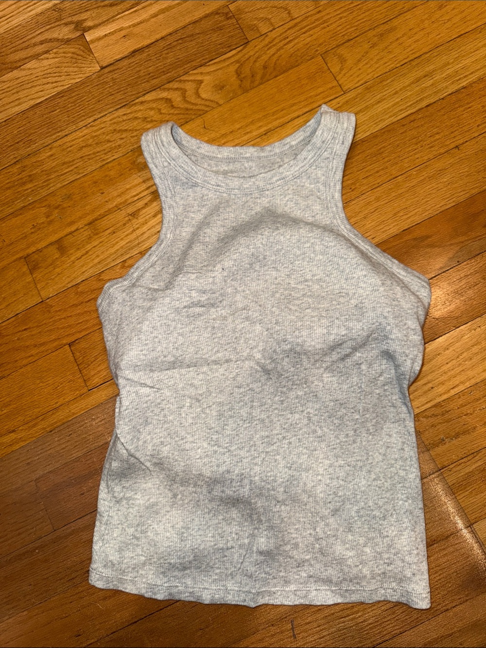 Amazon Women's Gray Ribbed Tank Top